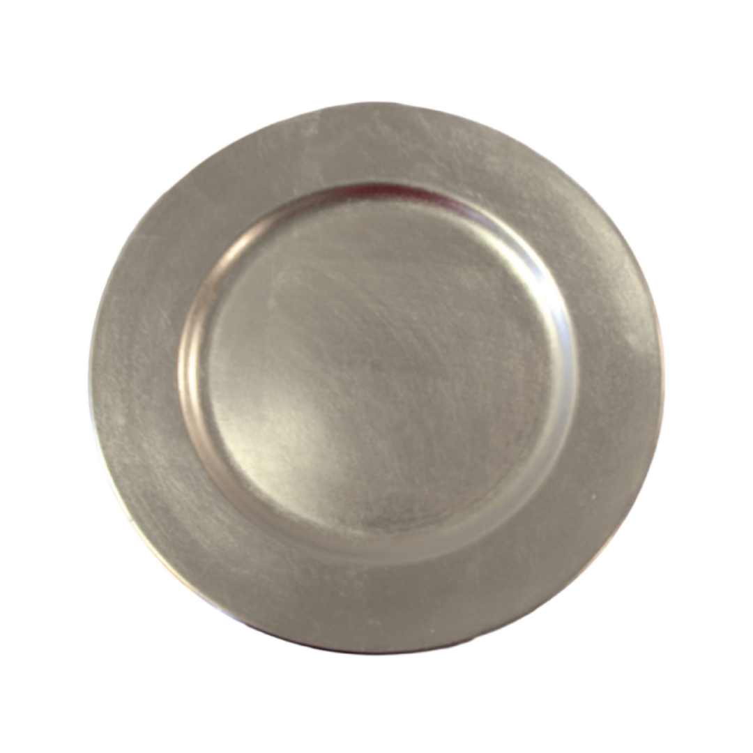 Acyrlic Silver Charger AVAILABLE IN CHARGER PLATE 13