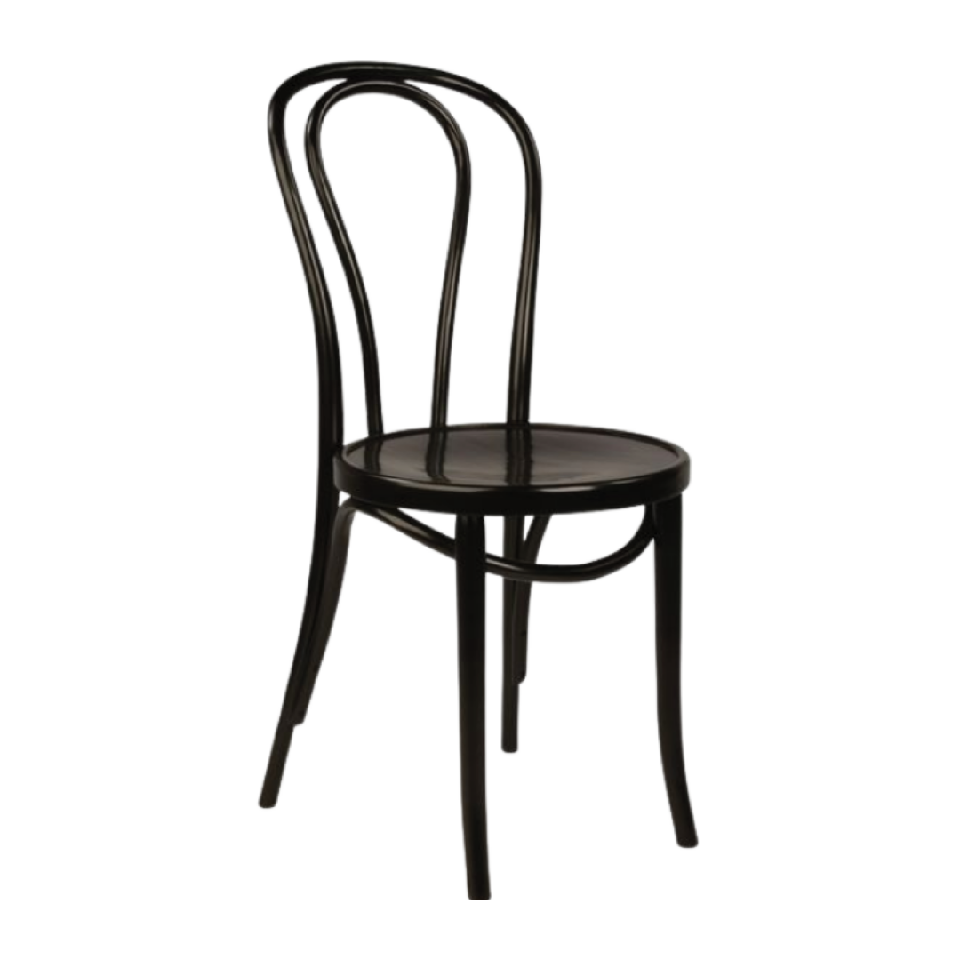 Black Bistro Chair 1575L X 155W X 35H