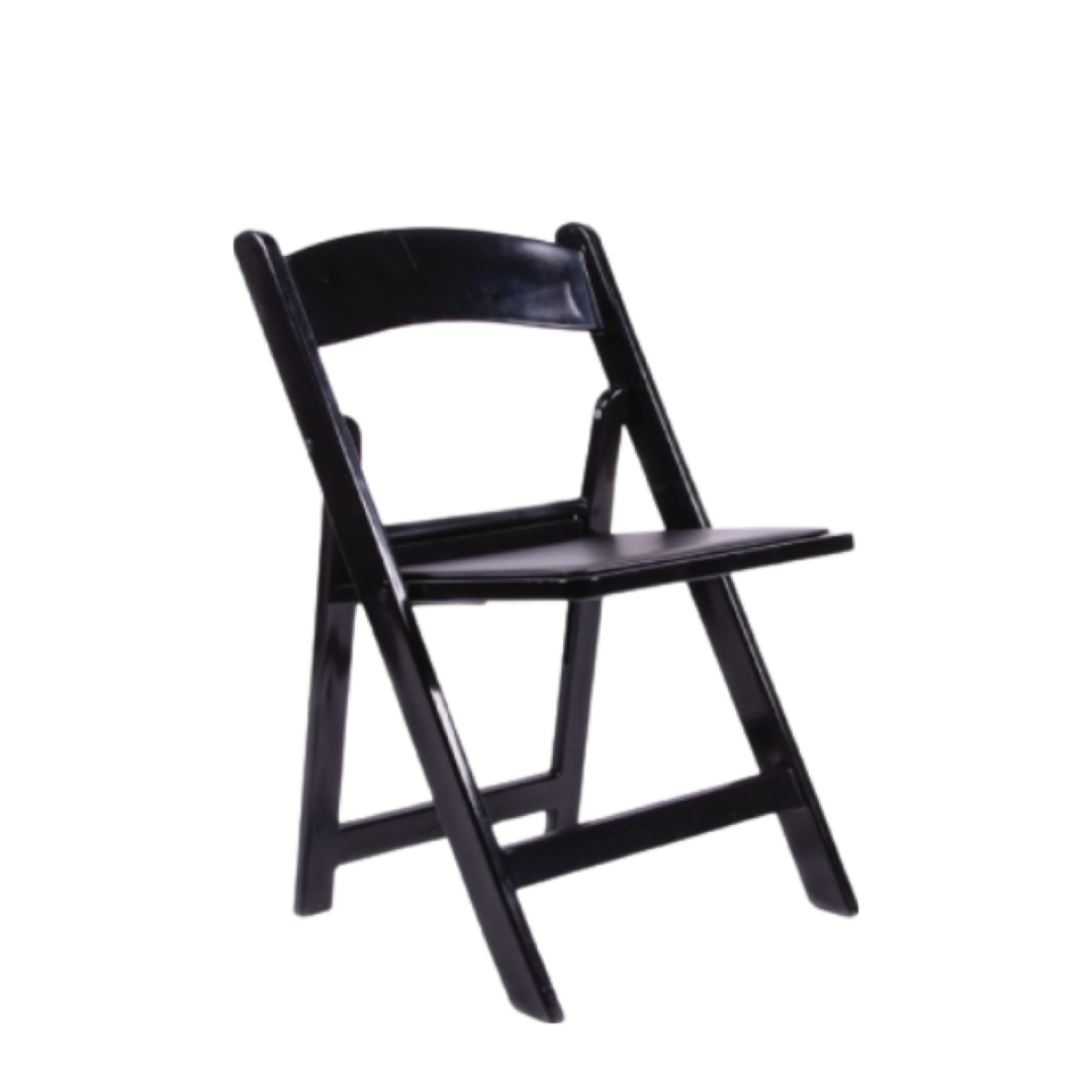 Black Resin Folding Chair 18L X 176W X 30H SEAT HEIGHT 1825