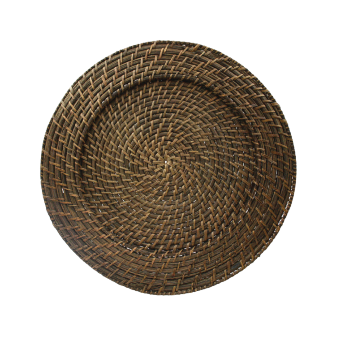 Brown Rattan Charger AVAILABLE IN CHARGER PLATE 13