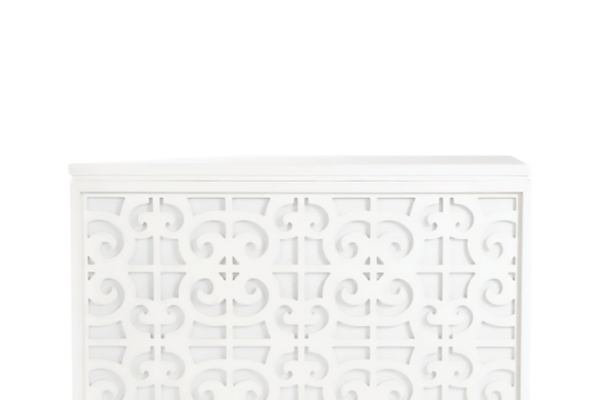 CONVERTIBLE BAR WITH FILIGREE INSERT 70L X 3 BY 4W X 3225H