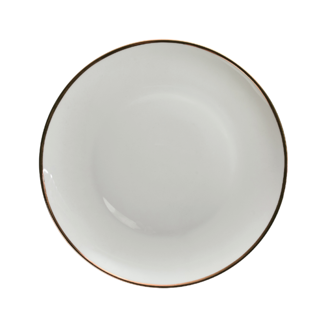 Coupe Gold Rim Bread Plate 6 Salad Plate 8 Dinner Plate 105