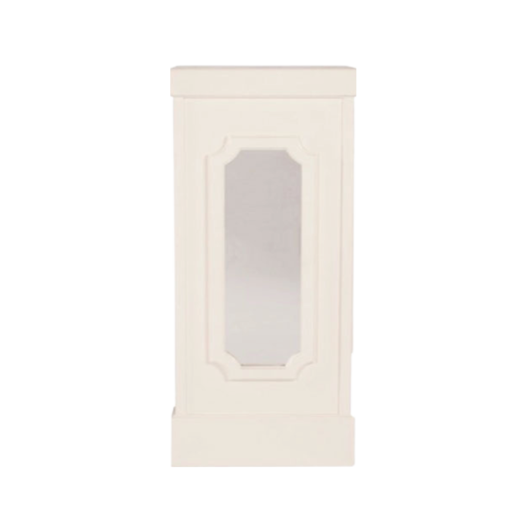 GEORGIA COLUMN WITH FLAT MIRROR INSERTS 195L X 195W X 445H INSERT 24 7BY8L X 1BY16W X 8 78H