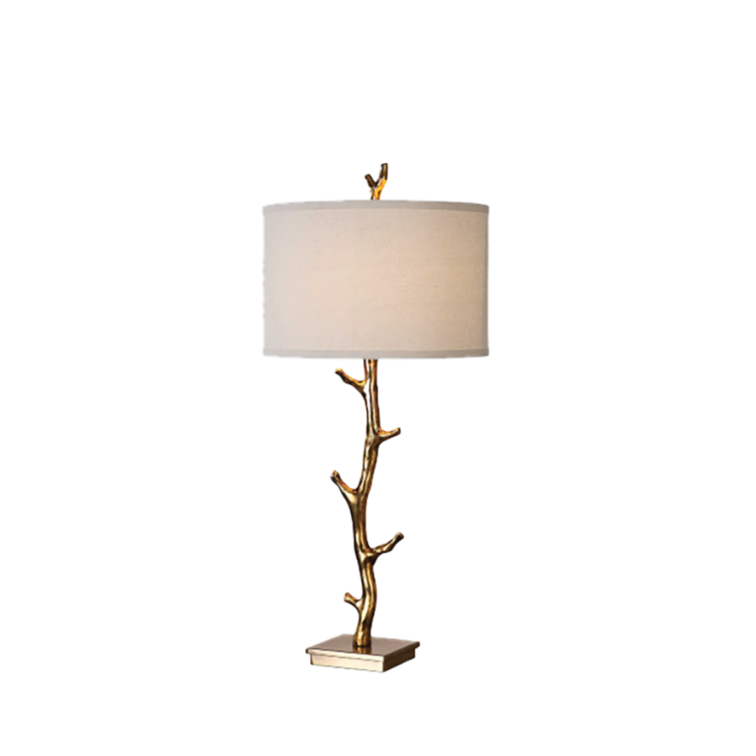 GOLD BRANCH TABLE LAMP 15D X 10H