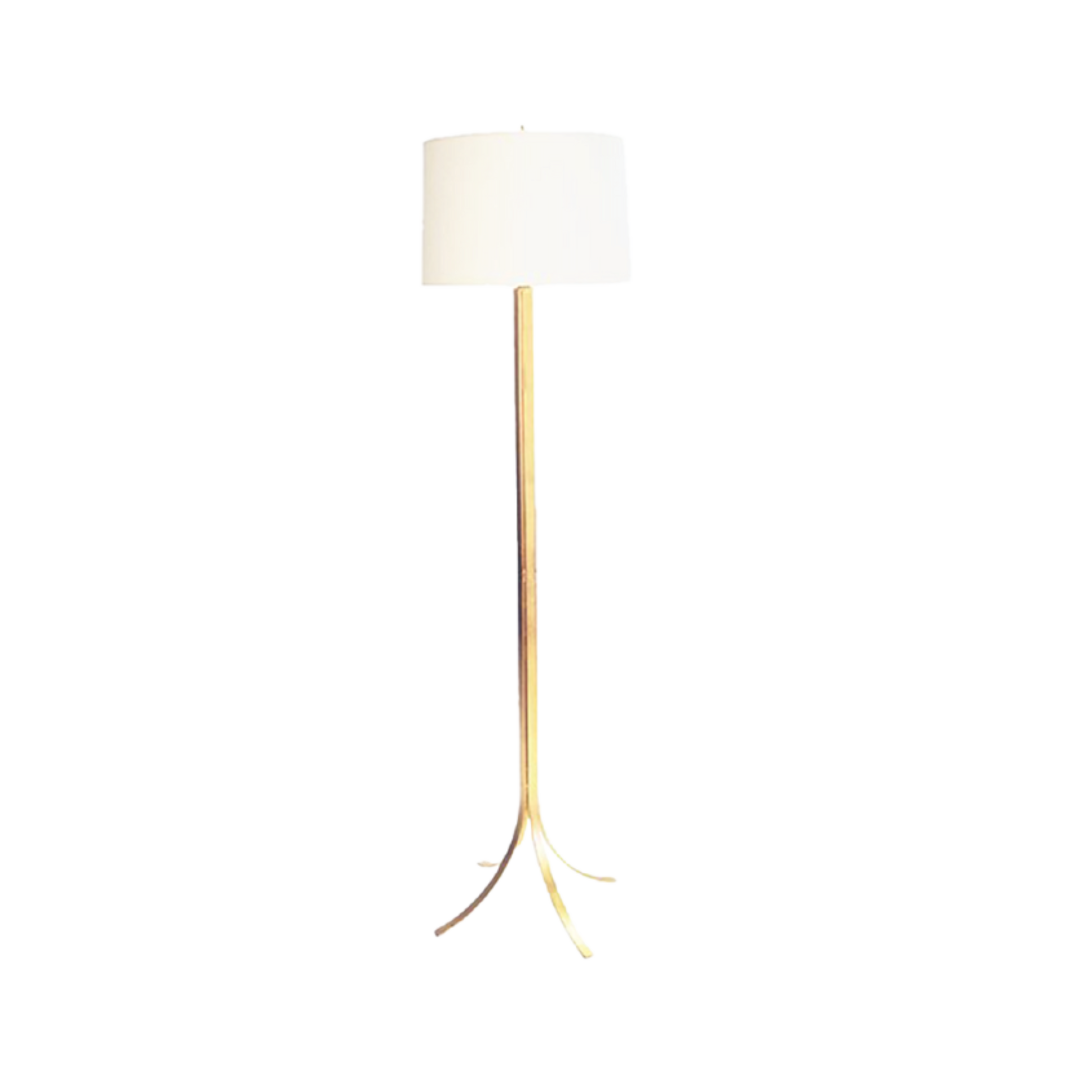 GOLD FLOOR LAMP 17D X 64H