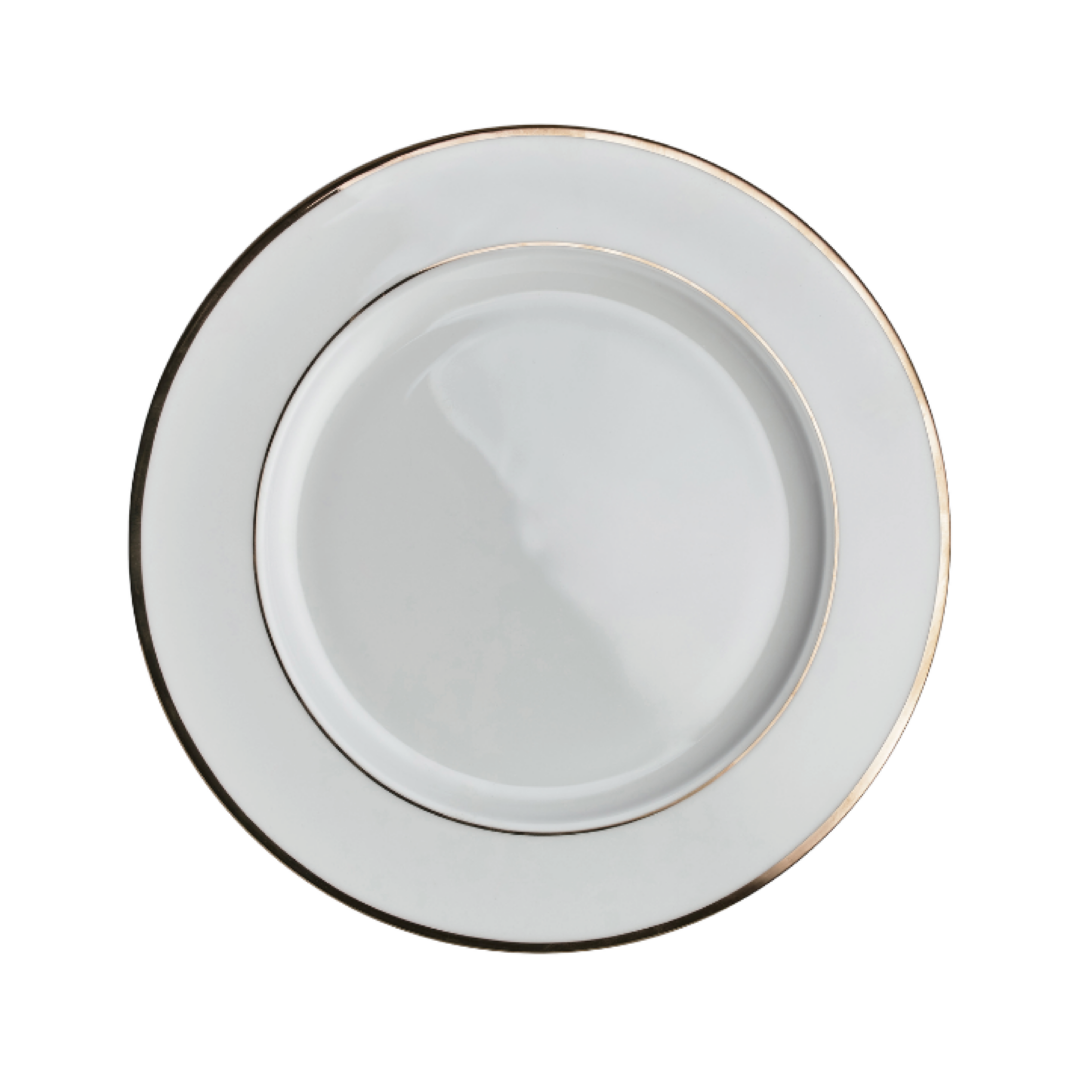 Gold Rim Bread Plate 6 Salad Dessert Plate 8 Dinner 105 Soup Bowl Rice Bowl 8OZ Coffee Cup 75 OZ Saucer 6 Demitasse Cup 375 OZ and Saucer 425