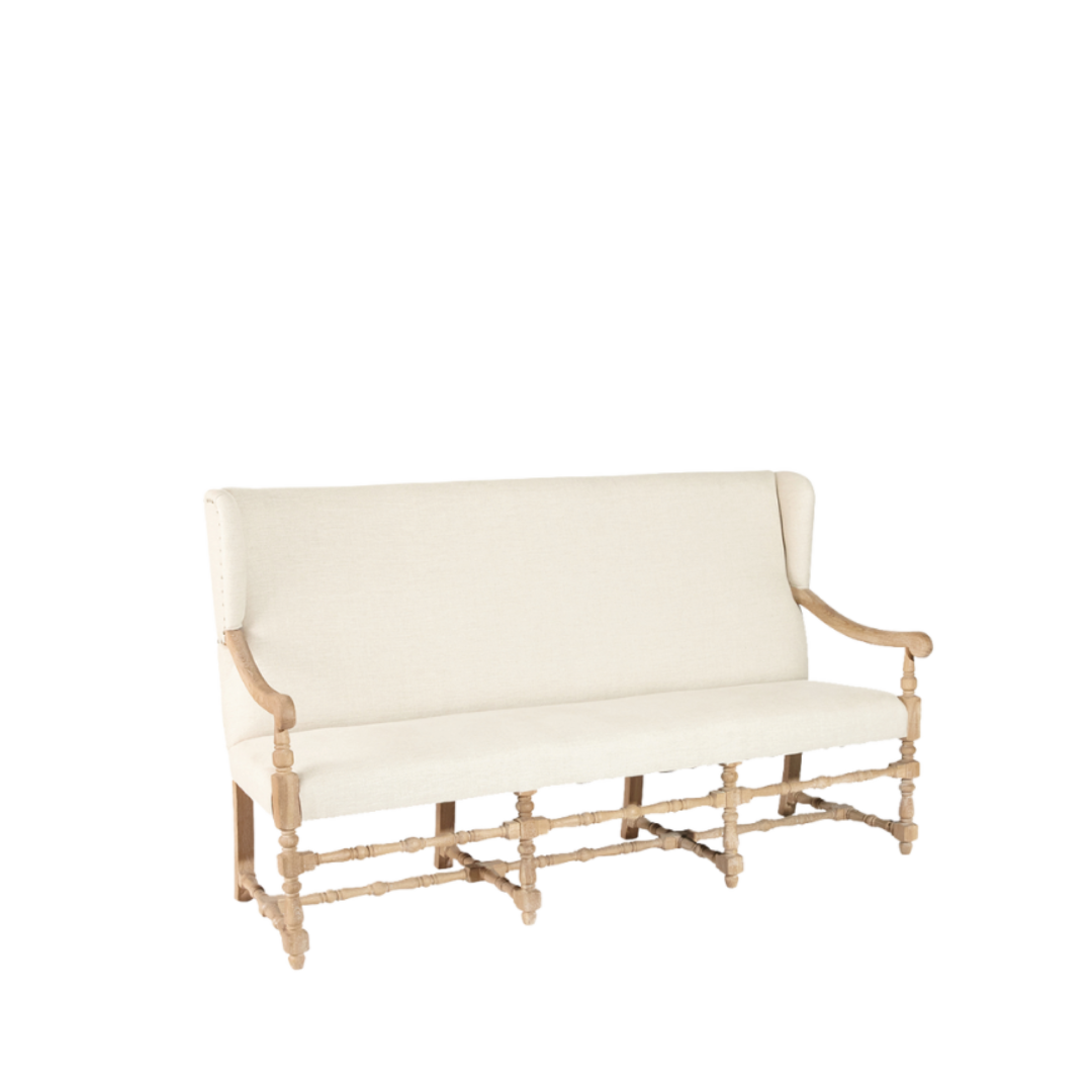 HUNT LINEN BENCH 70L X 27W X 44H