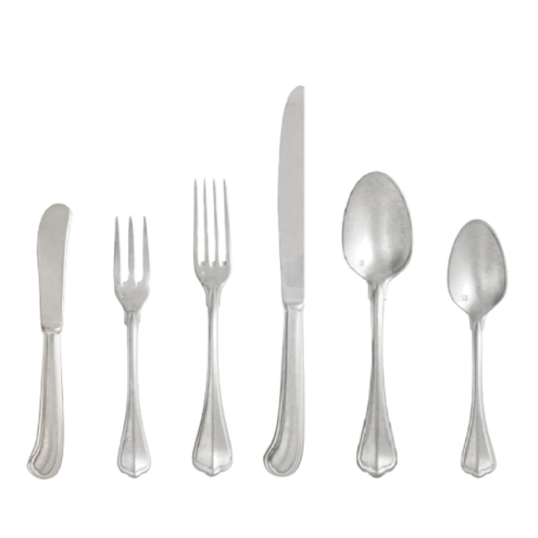 Hamptons Flatware BUTTER DINNER KNIFE DINNER SALADDESSERT FORK DESSERTOVAL SOUP TEACOFFEE SPOON