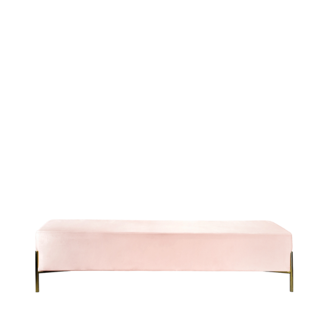 KARAGAN PINK BENCH 70L X 195W X 17H