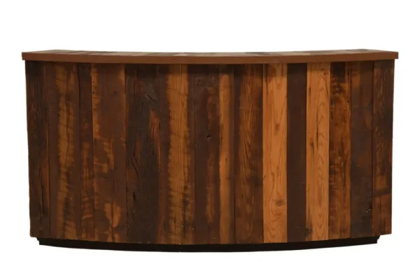 MAHOGANY JACKSON BAR IN THE ROUND ONE PIECE 775L X 29W X 415H FULL 14D X 415H