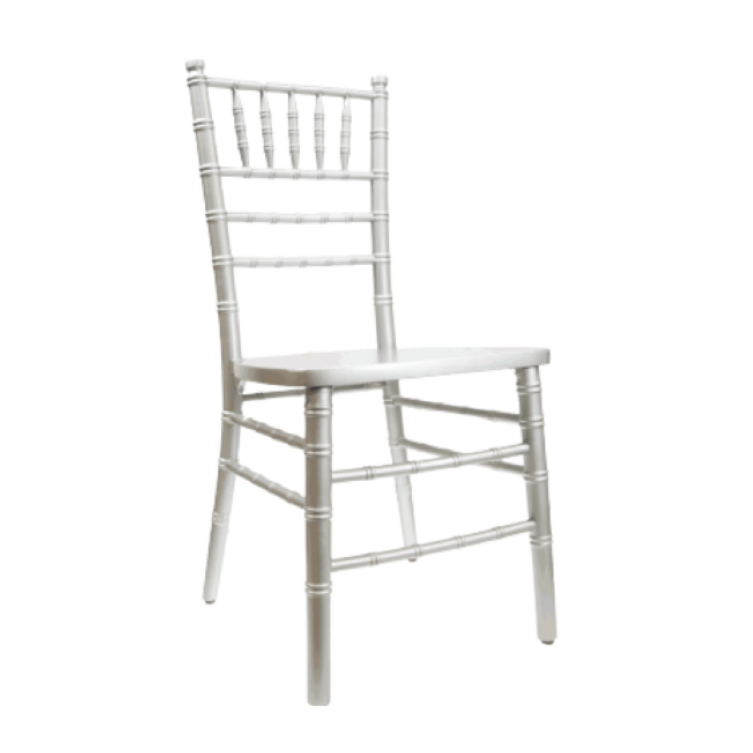 Silver Chiavari Chair 11L X 1175D X 25H CHAIR HEIGHT 12