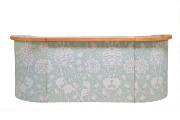 WALLPAPER BAR FULL 121L X 32W X 44.75H | CENTER 60L X 14.25W X 44.75H | END 42.75L X 19W X 45H | CUSTOMIZABLE