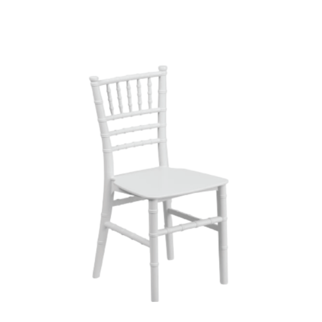 White Childrens Chiavari Chair 12L X 11W X 245H CHAIR HEIGHT 12