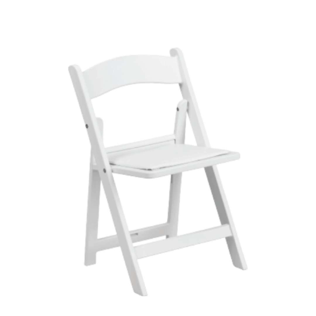 White Resin Folding Chair 18L X 176W X 30H SEAT HEIGHT 1825